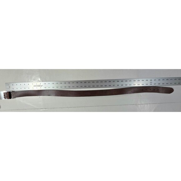 Nocona Western Brown Leather Belt Rodeo Cowboy Removeable Buckle 36” Waist - Picture 8 of 11